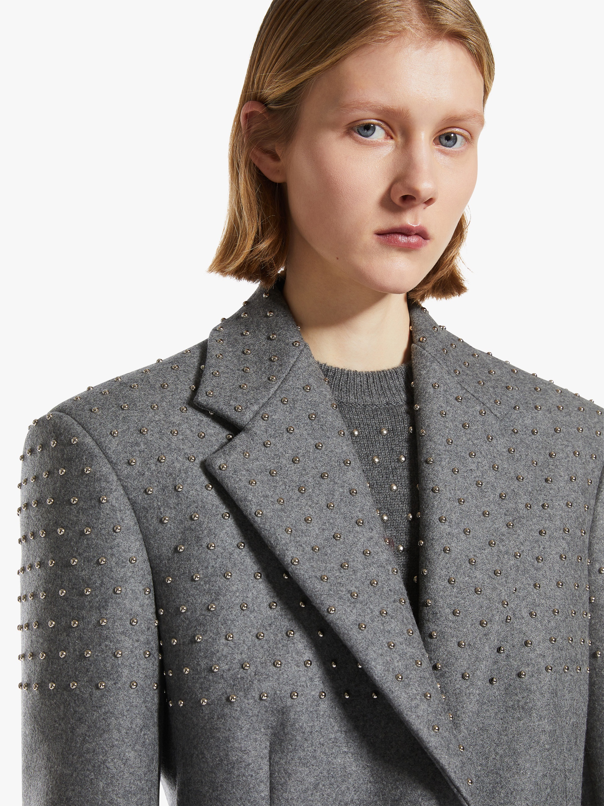 AFRICA1234 Single-breasted blazer with studs - 5