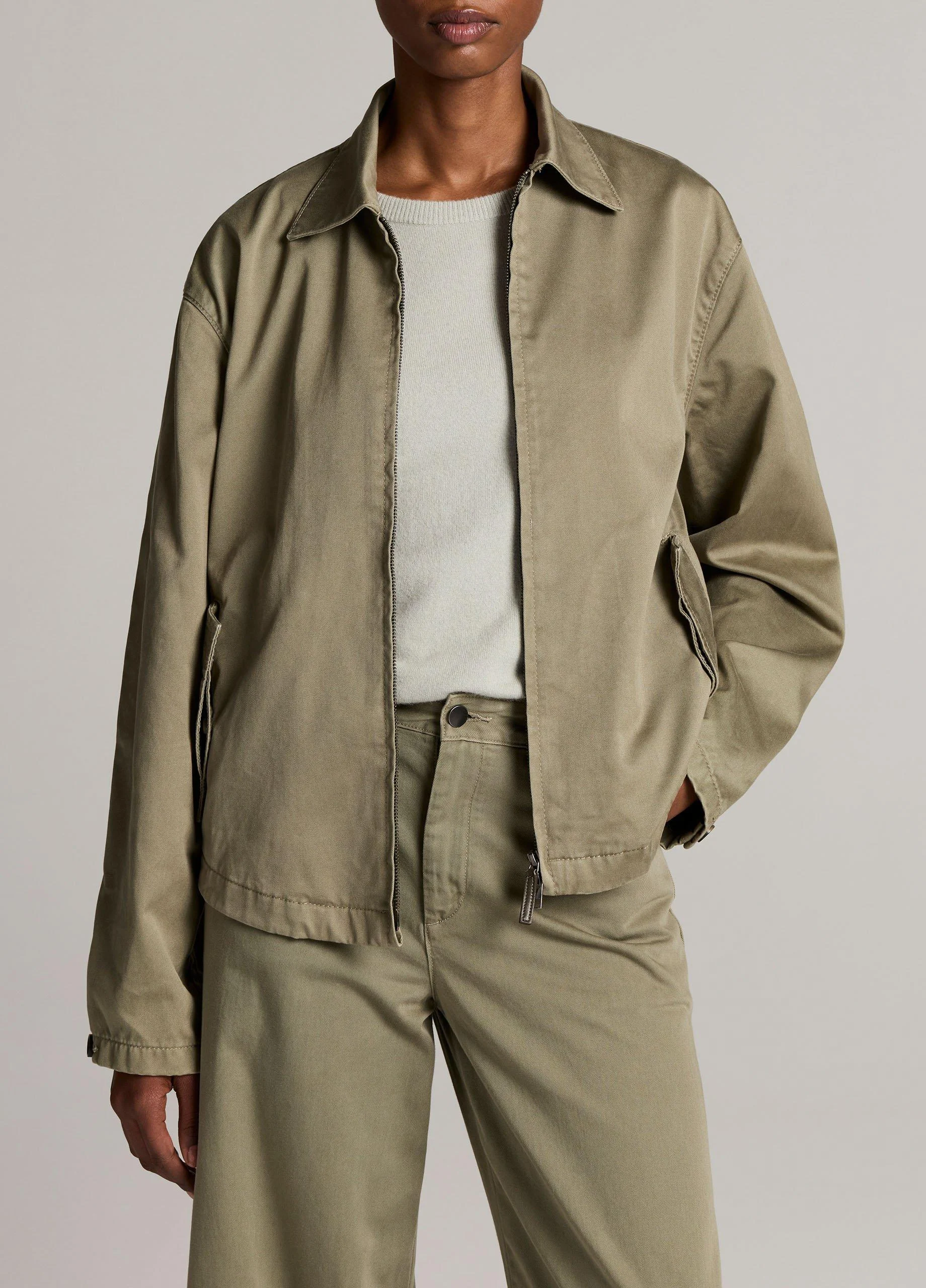 Washed Cotton Twill Jacket - 1