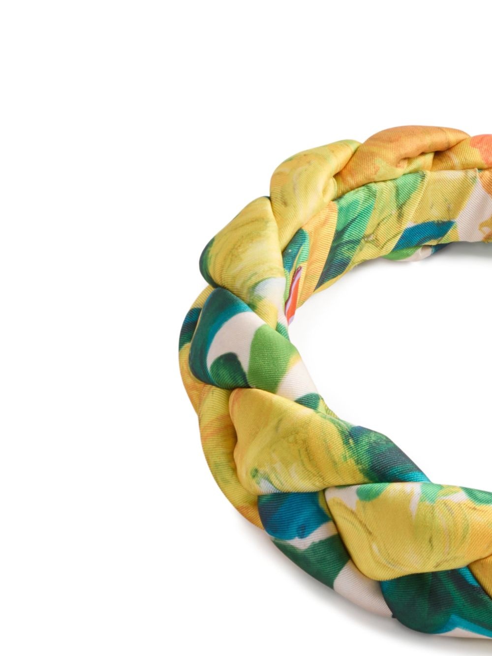 braided floral head band - 3