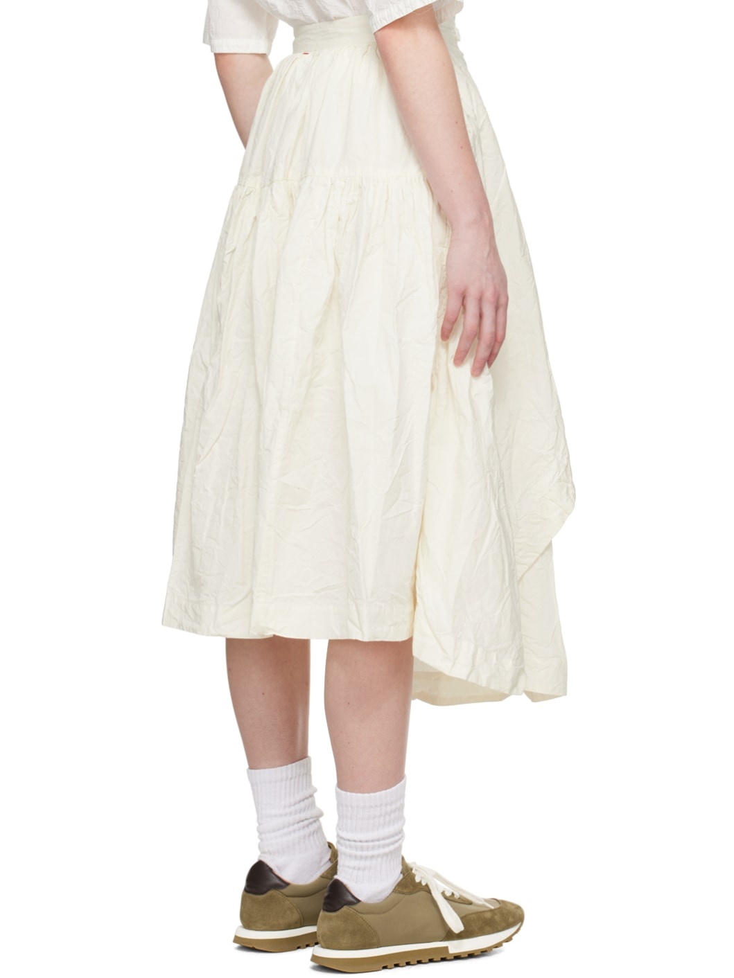 White Javeline Midi Skirt - 3