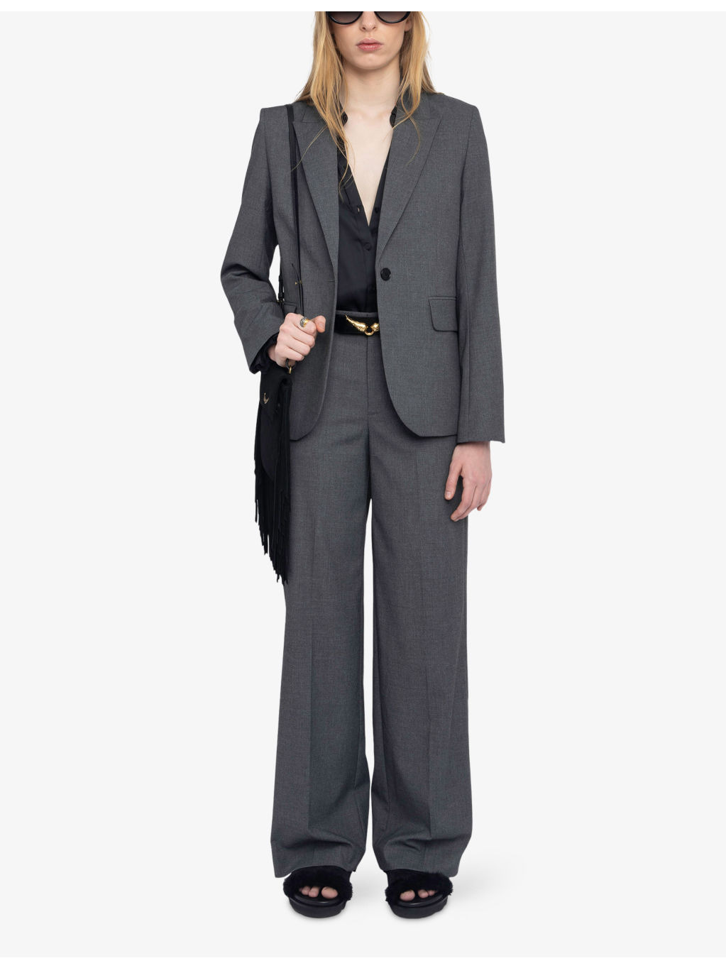Panol Wide-Leg High-Rise Stretch-Woven Trousers - 2