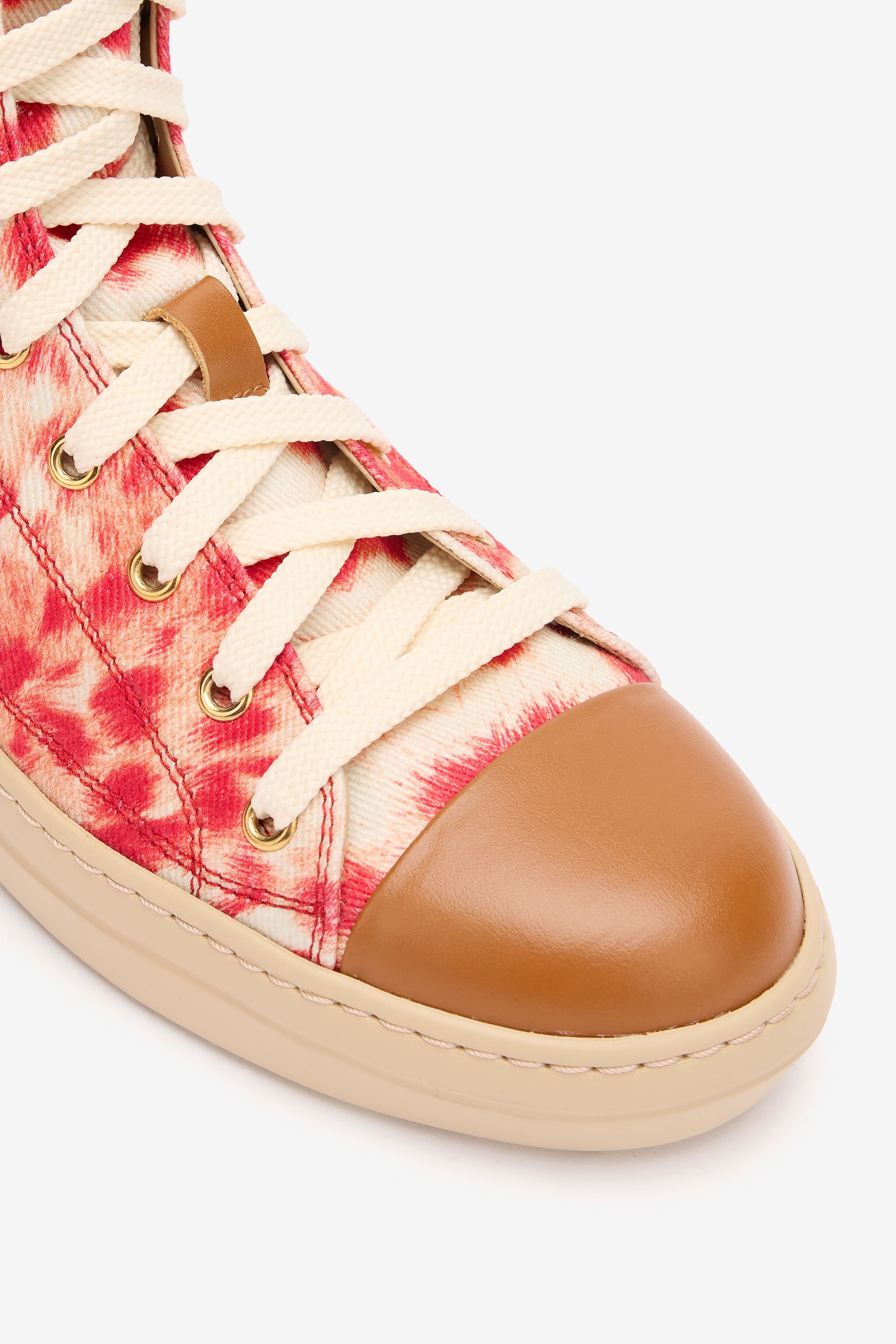 High-Top Sneakers with Zebra Print - 5