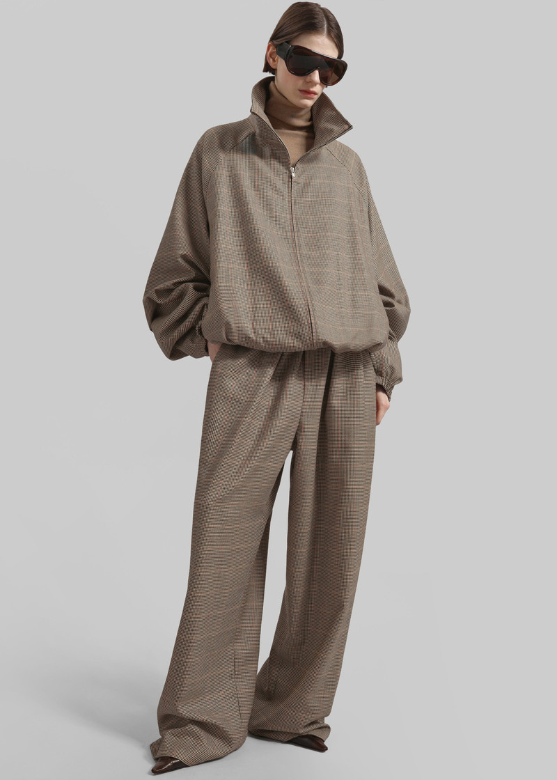 Baxter Houndstooth Track Jacket - Beige 6