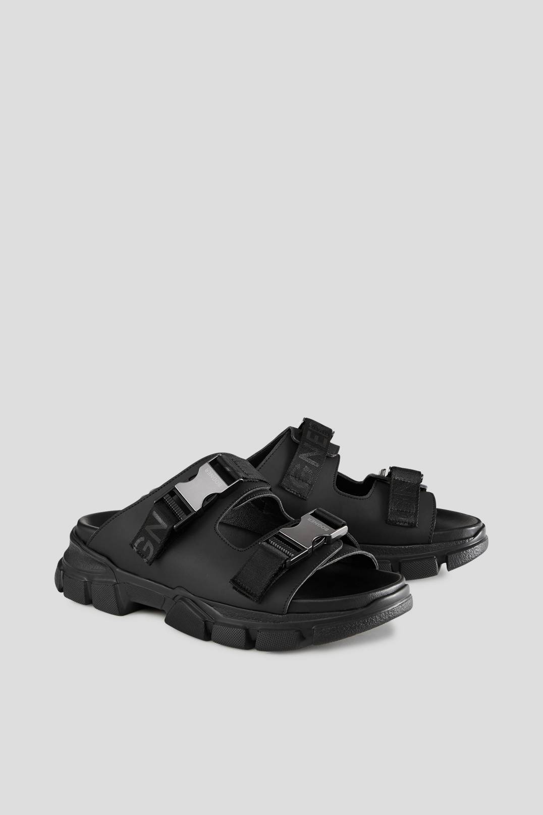 LAGOS SLIP-ONS WITH STRAPS IN BLACK - 3