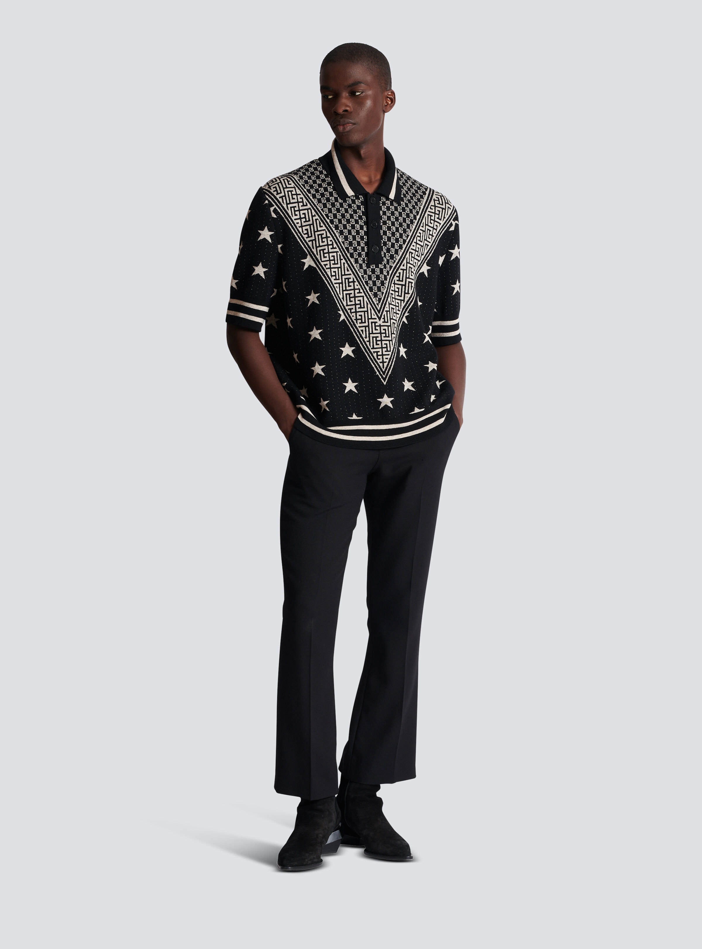 Monogram stars polo shirt - 2