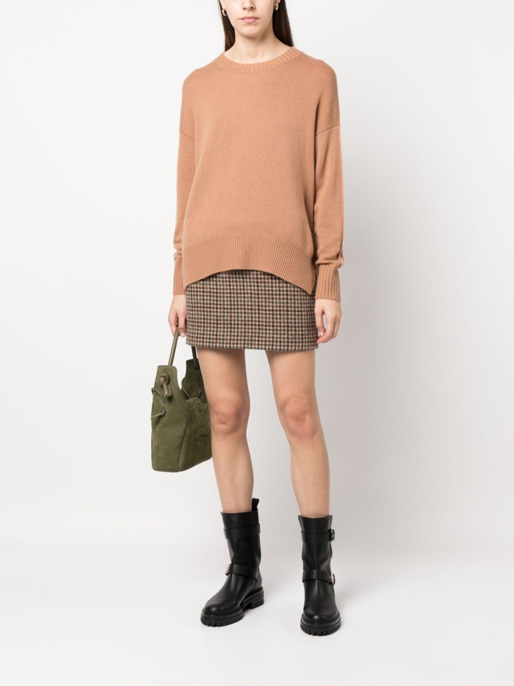 drop-shoulder cashmere jumper - 2