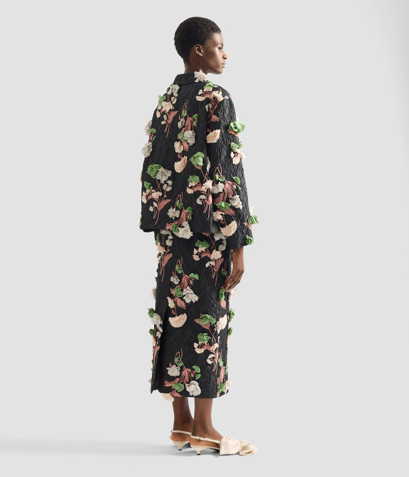 FLORAL EMBROIDERED CLOQUE JACKET 5