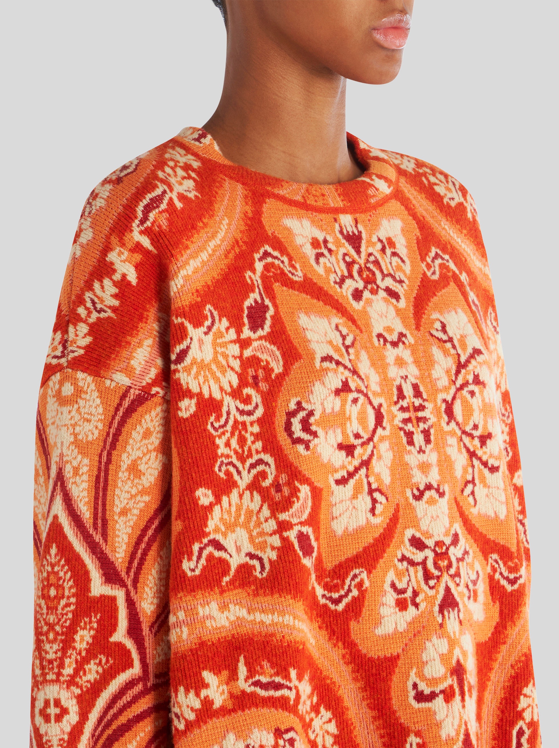 PAISLEY PATTERN JACQUARD JUMPER - 2