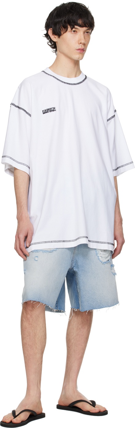 White Inside Out T-Shirt - 4
