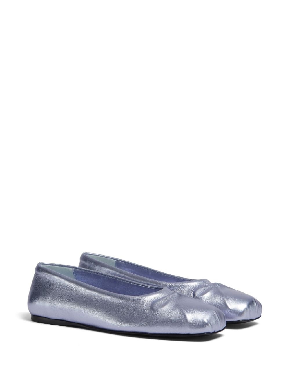 Little Bow metallic ballerina shoes - 2