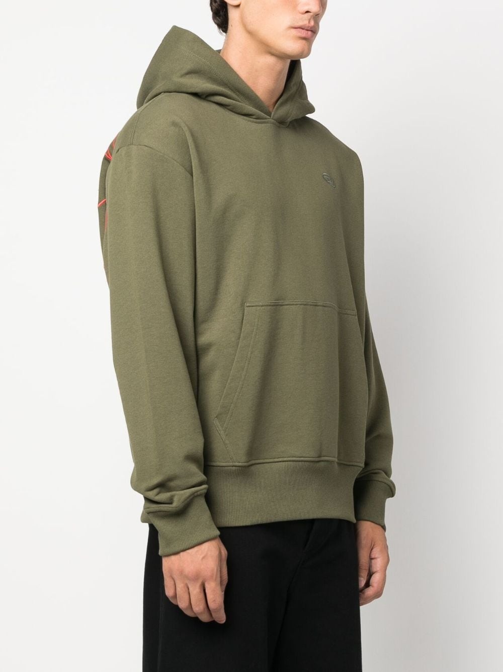 Macs logo-embroidered cotton hoodie - 4