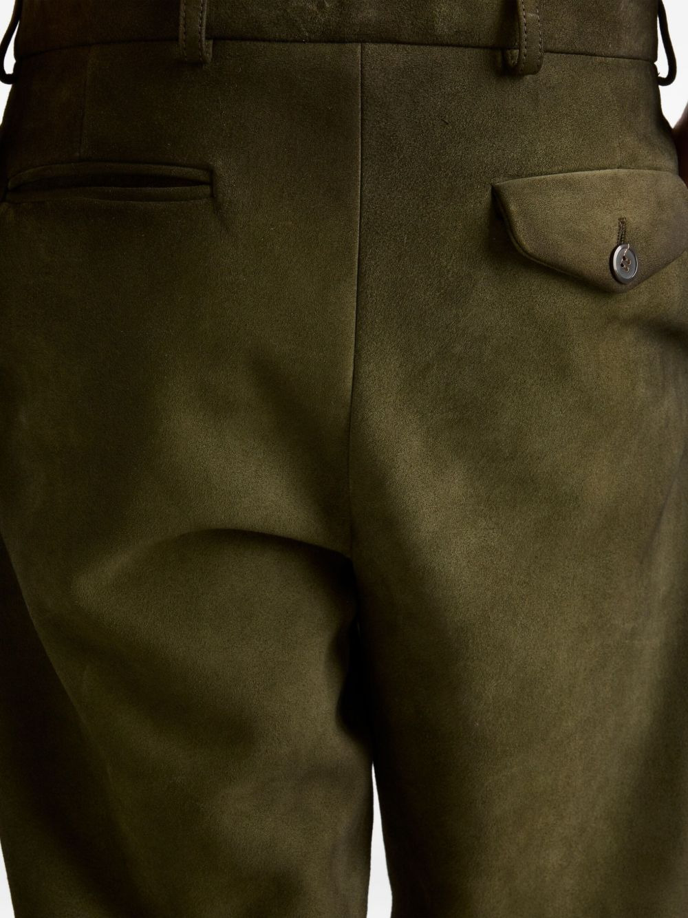 waxed suede trousers - 5