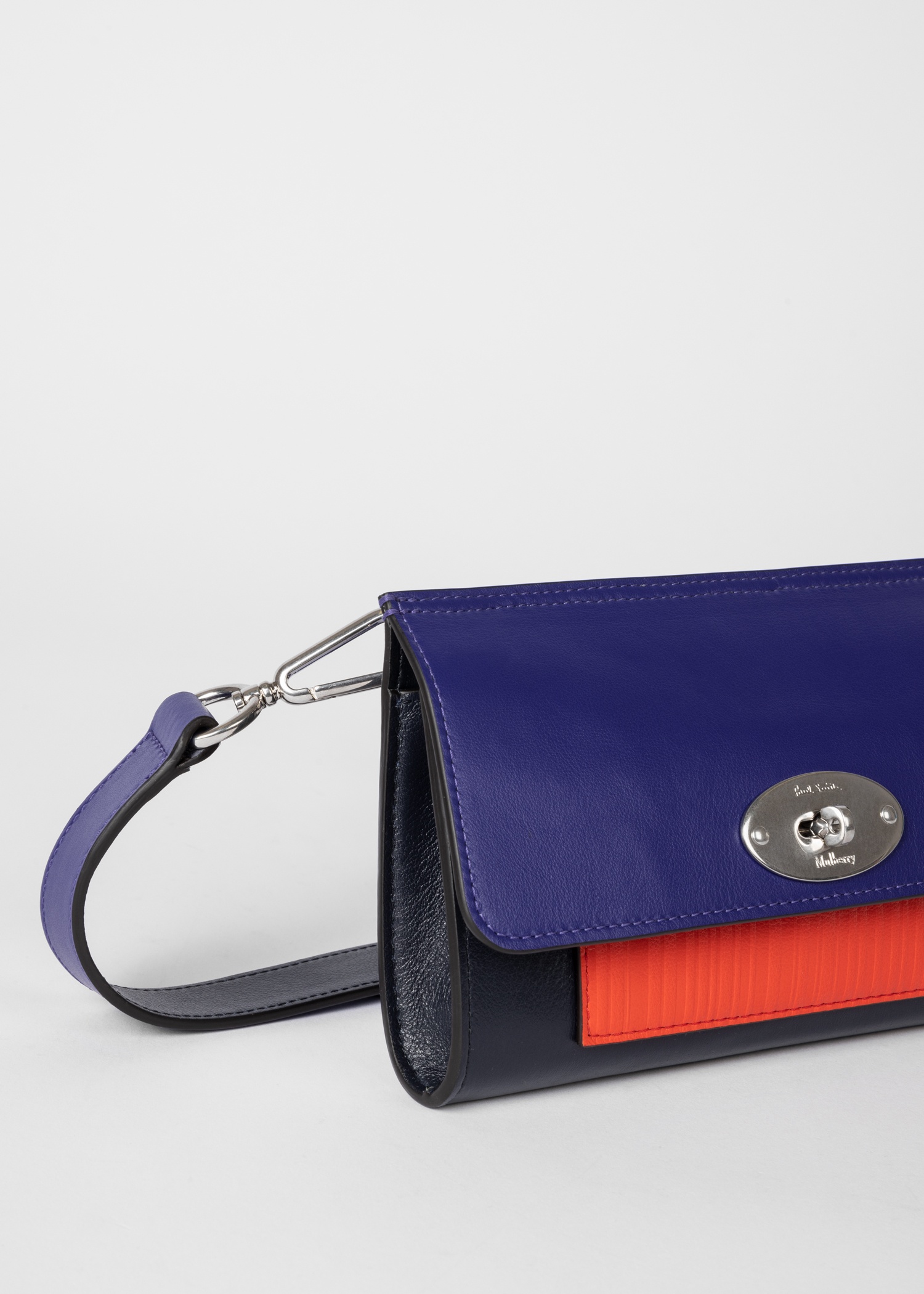 Mulberry x Paul Smith - Pigment Blue Antony Clip Bag - 3