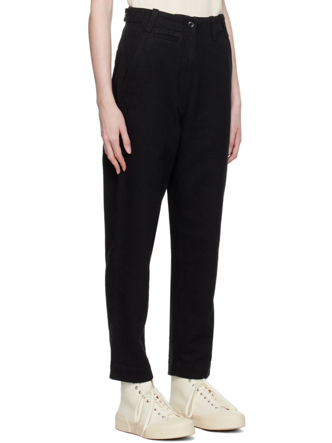 Black Tapered Trousers - 2