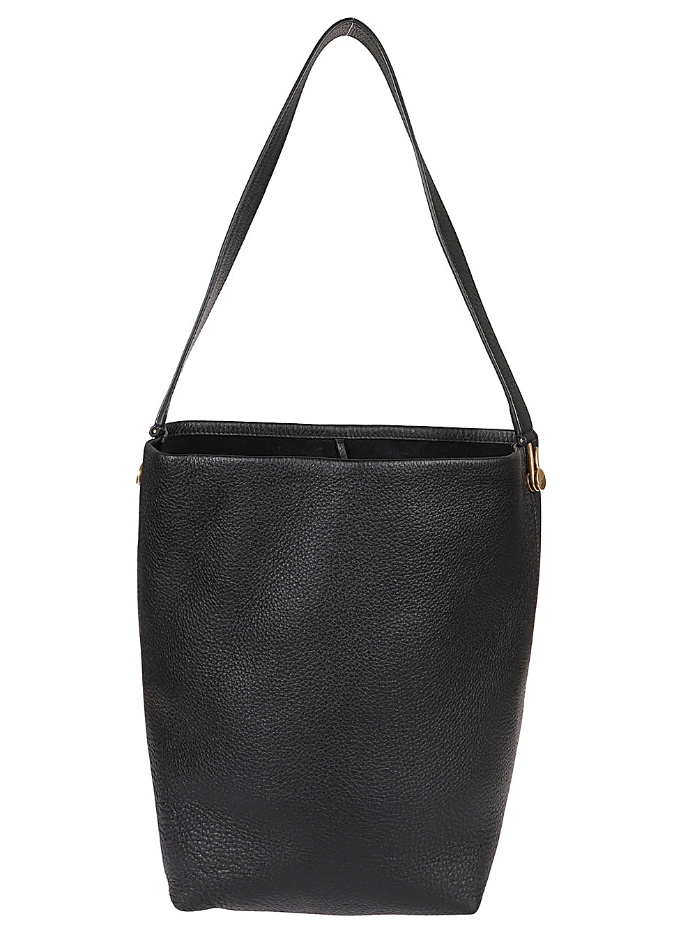 Hook medium leather bucket bag - 1