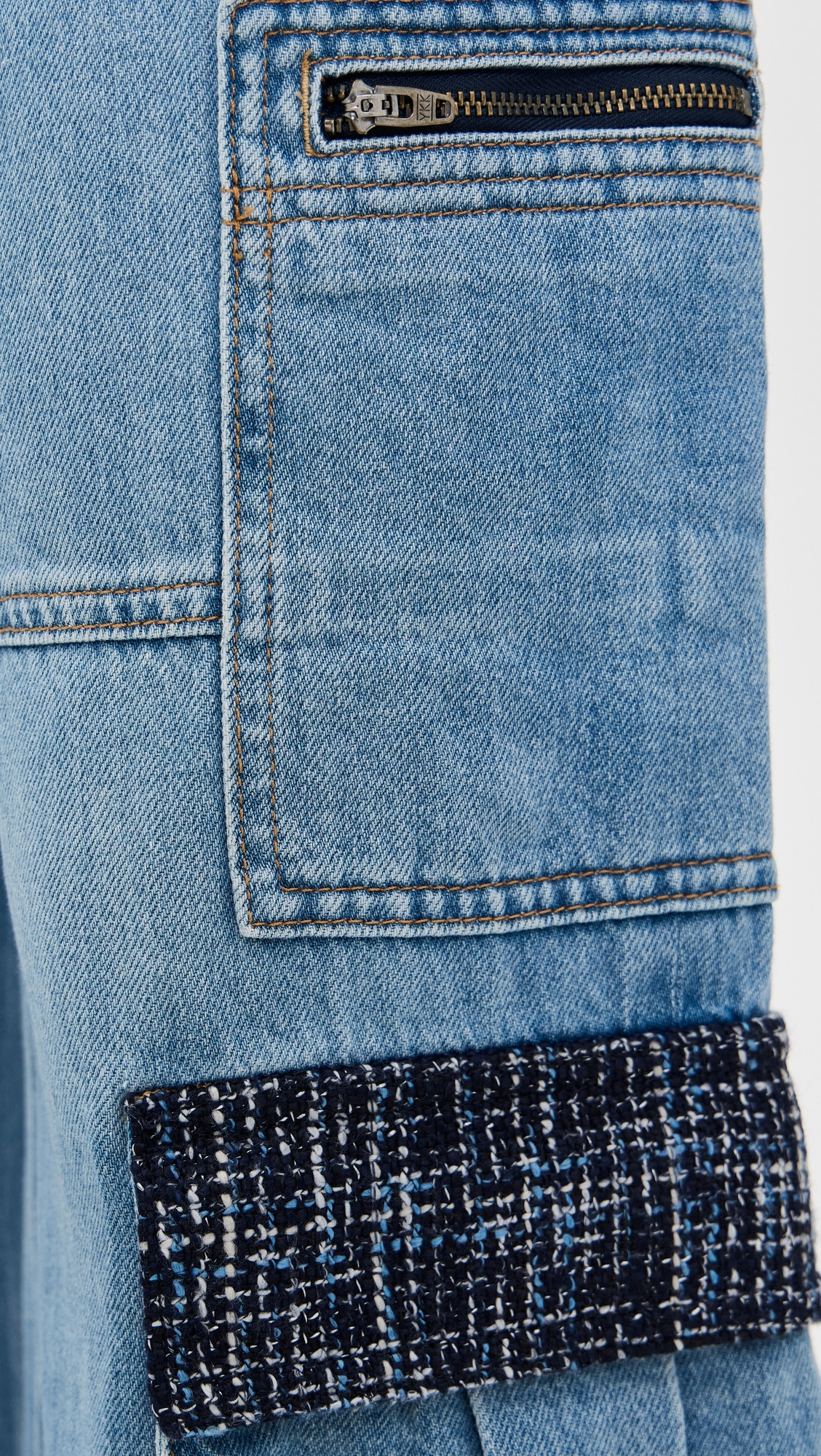 Cay Baggy Denim Cargo Jeans - 5