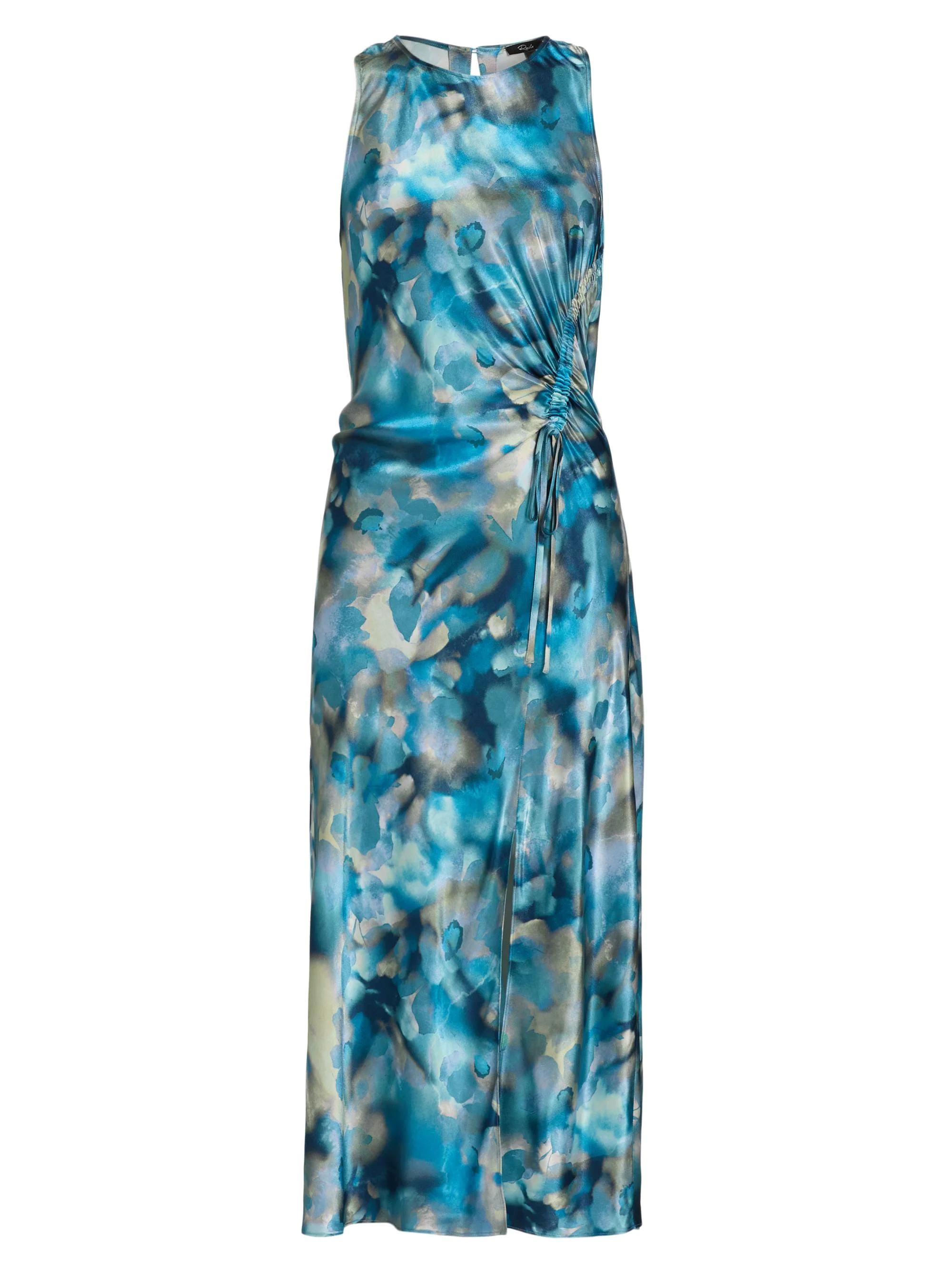 Women's Gabriella Watercolor Sleeveless Midi-Dress - Midnight Diffusion - 1