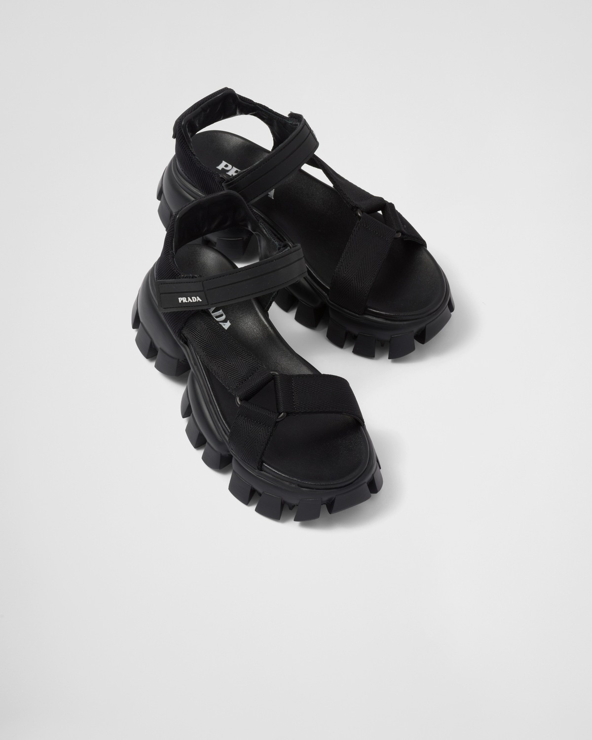 Sporty woven nylon tape sandals - 4