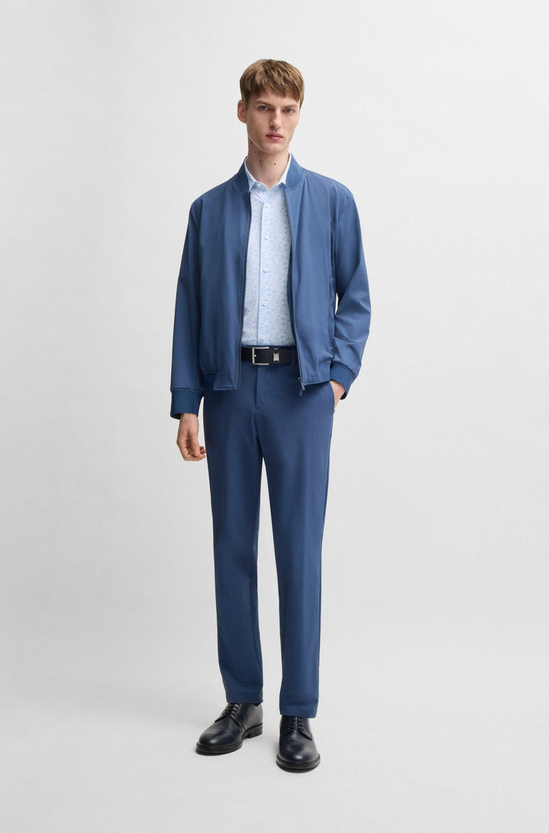 BOSS SLIM-FIT SHIRT IN FLORAL-PRINT PERFORMANCE FABRIC outlook