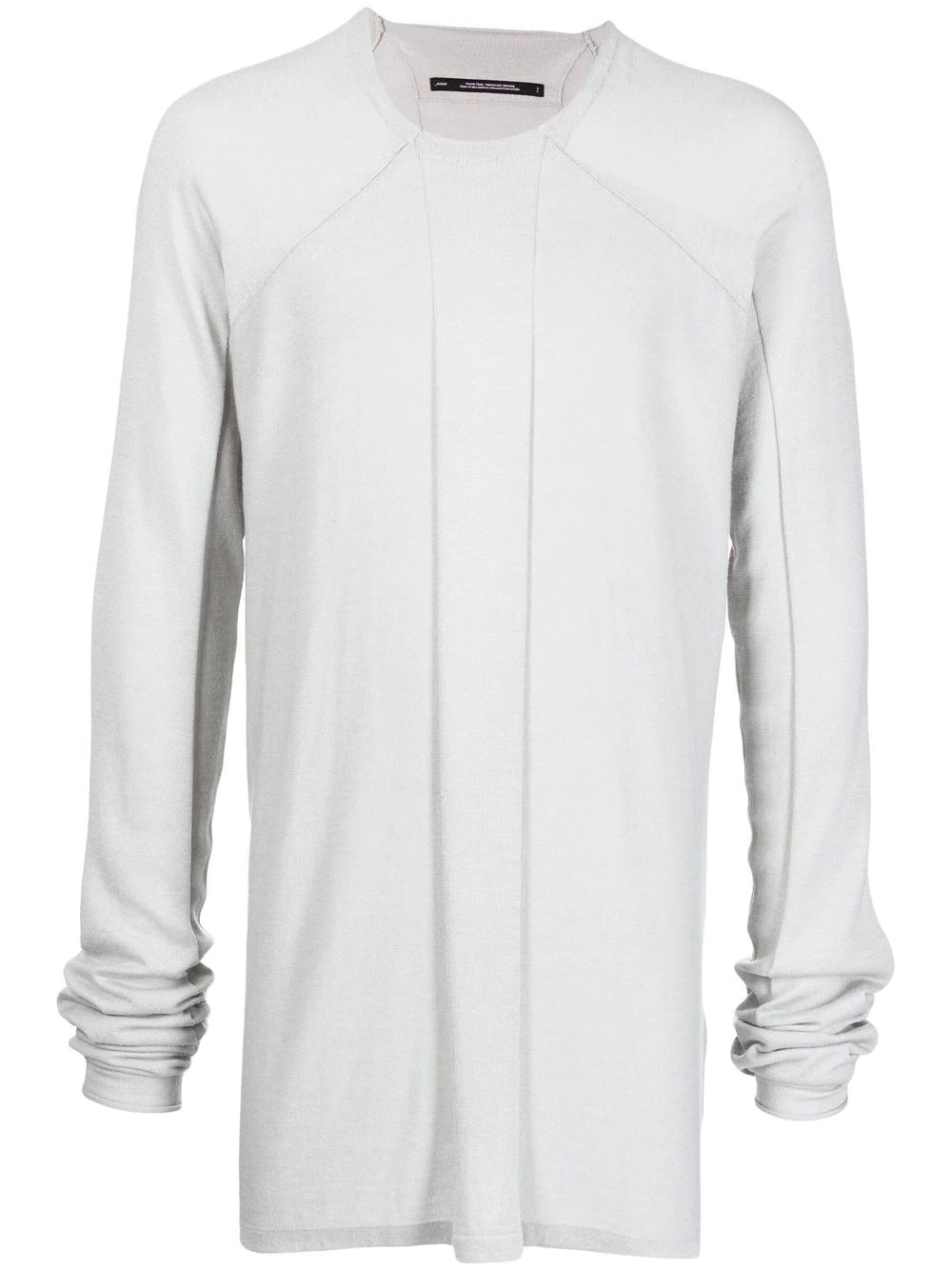 panelled longline jumper - 1