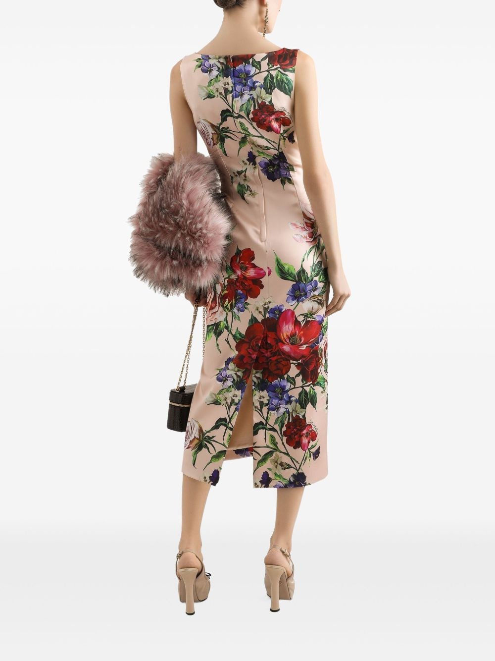 floral-print midi dress - 3