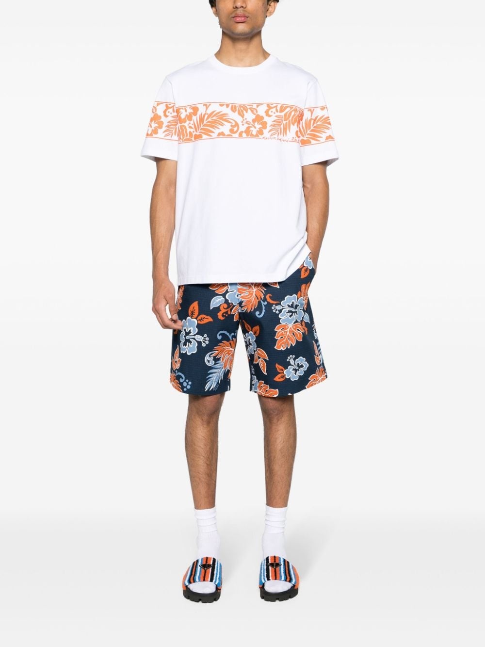 floral-print cotton T-shirt - 2