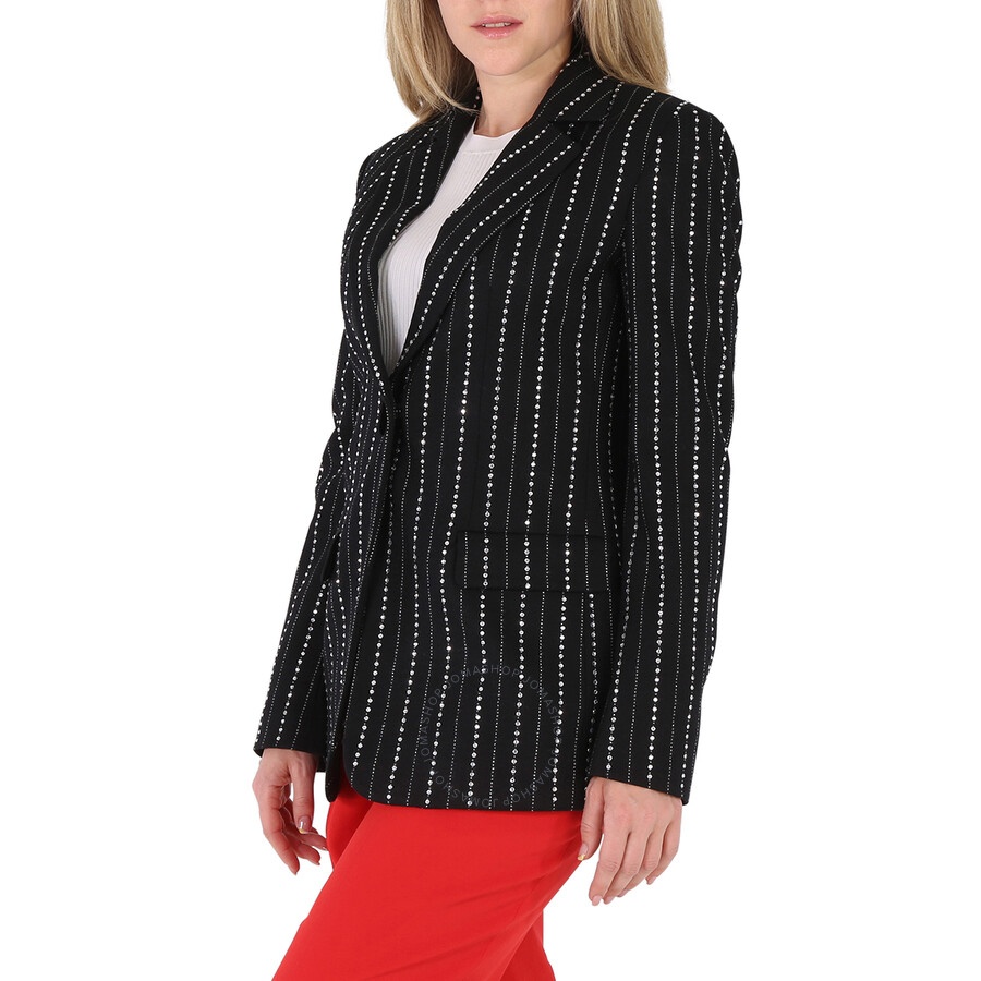 Emporio Armani Ladies Luxury Black Jacket, Brand Size 42 (US Size 8) - 5