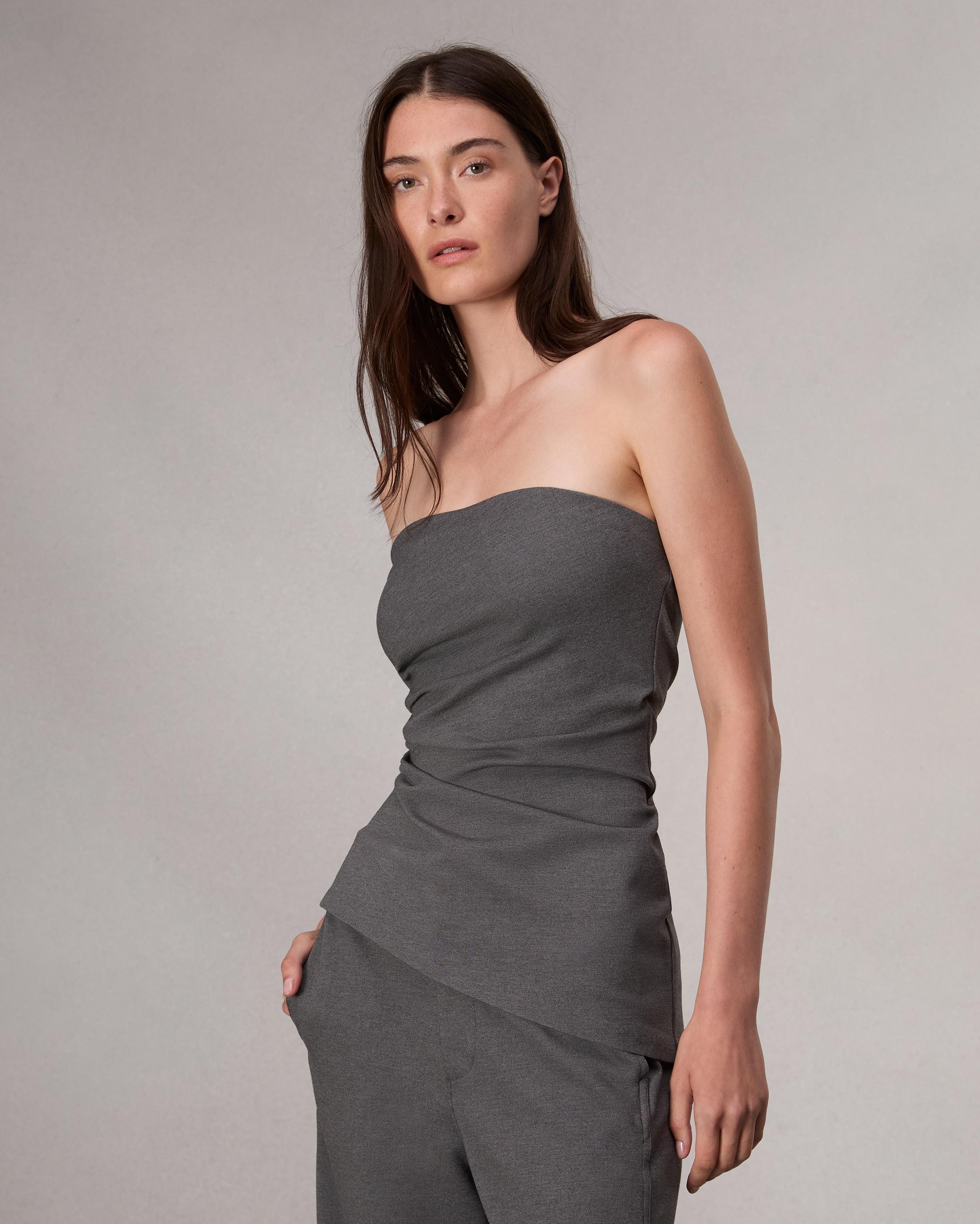 Irina Strapless Ponte Top - 2