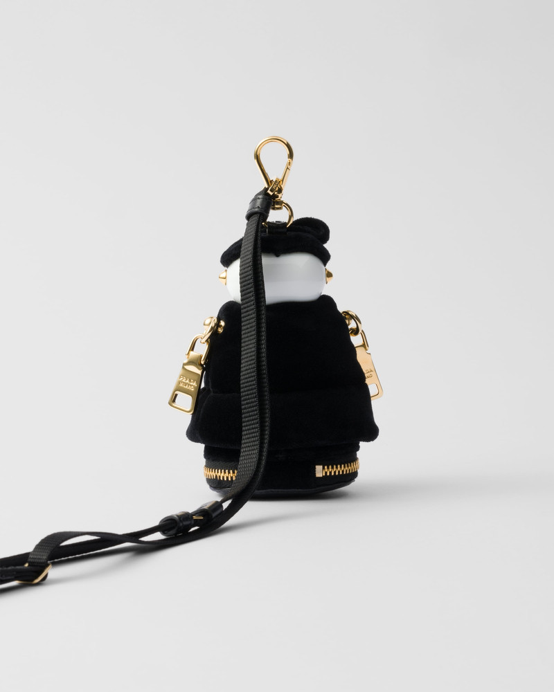 Soft Robot velvet bag charm with shoulder strap 3