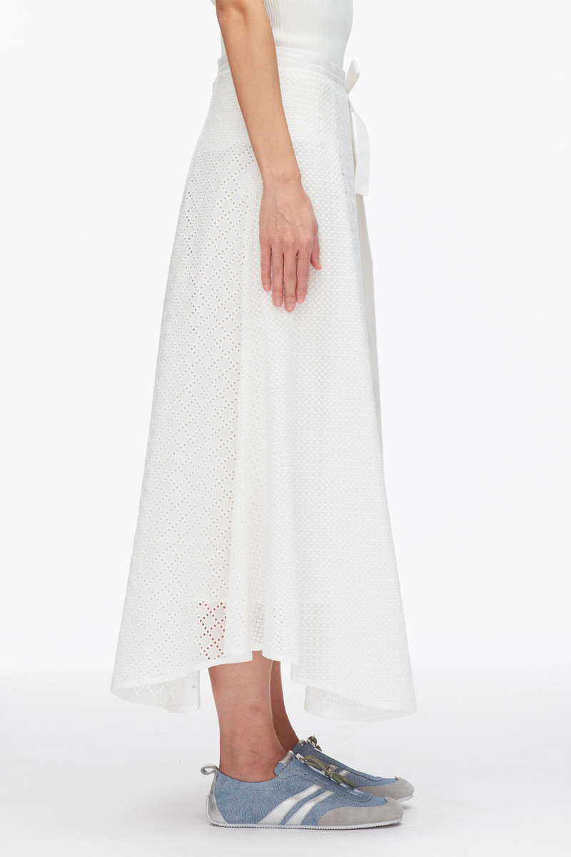 Broderie Anglaise Patchwork Midi Skirt 4