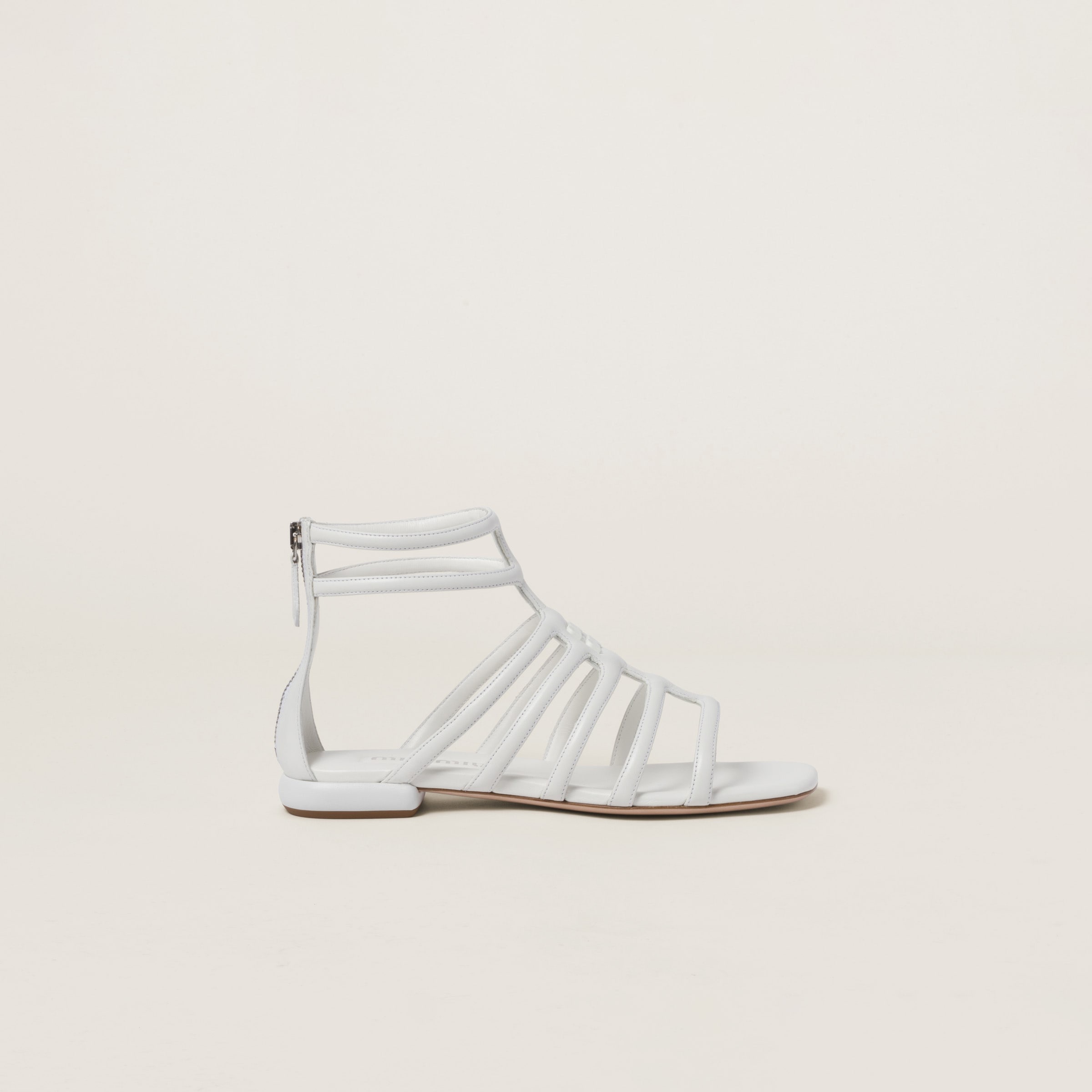 Padded leather sandals - 1