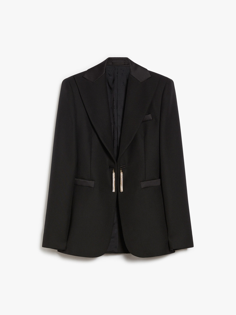 BOEMIA Tuxedo jacket in grain de poudre wool - 1