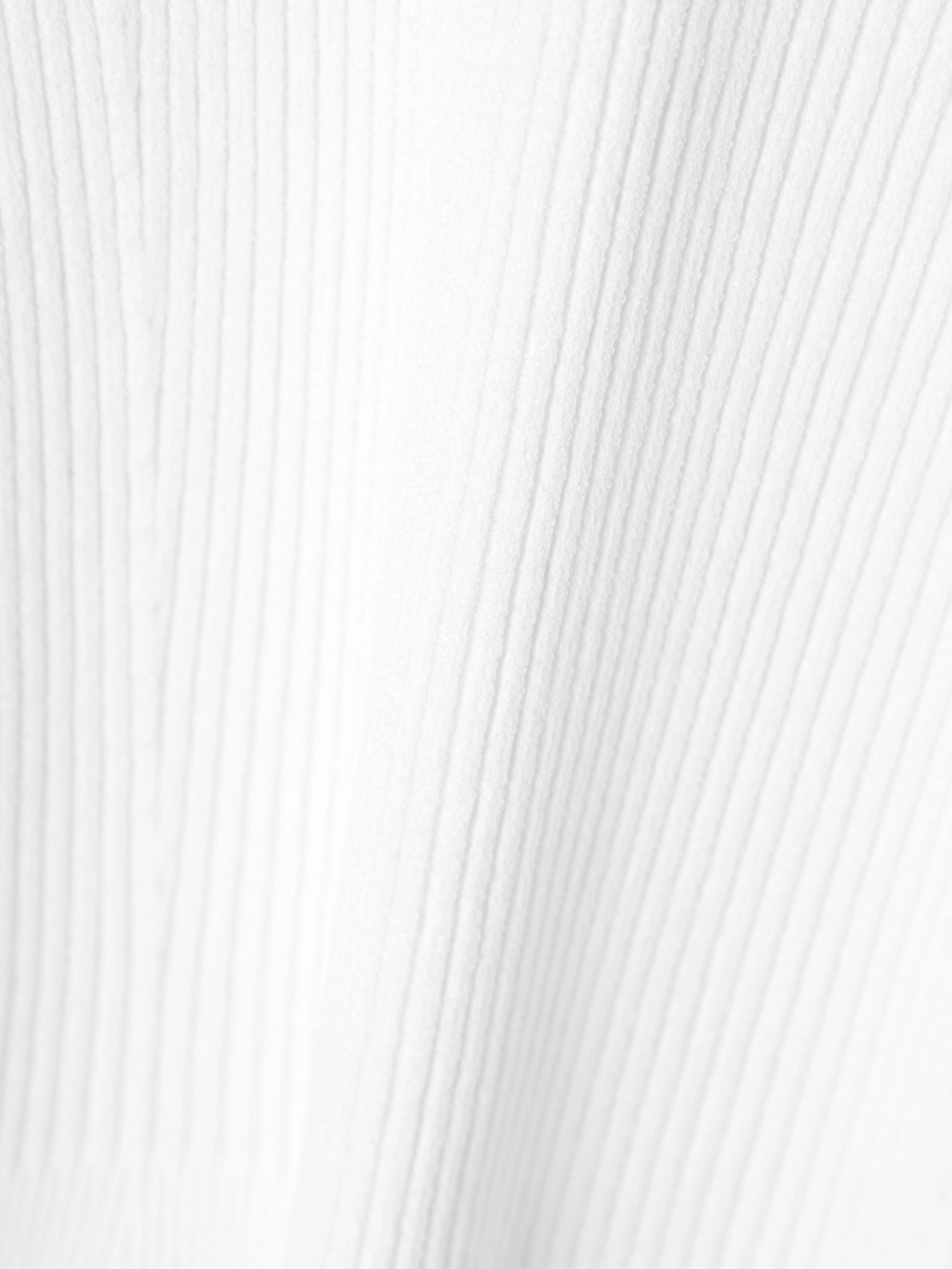 Ribbed-knit turtleneck bodysuit White - 4