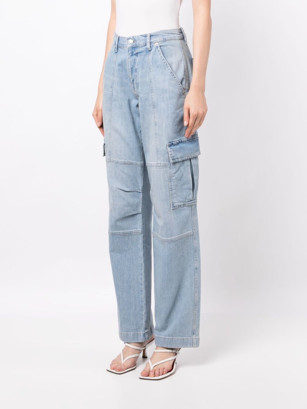 high-rise straight-leg jeans - 3