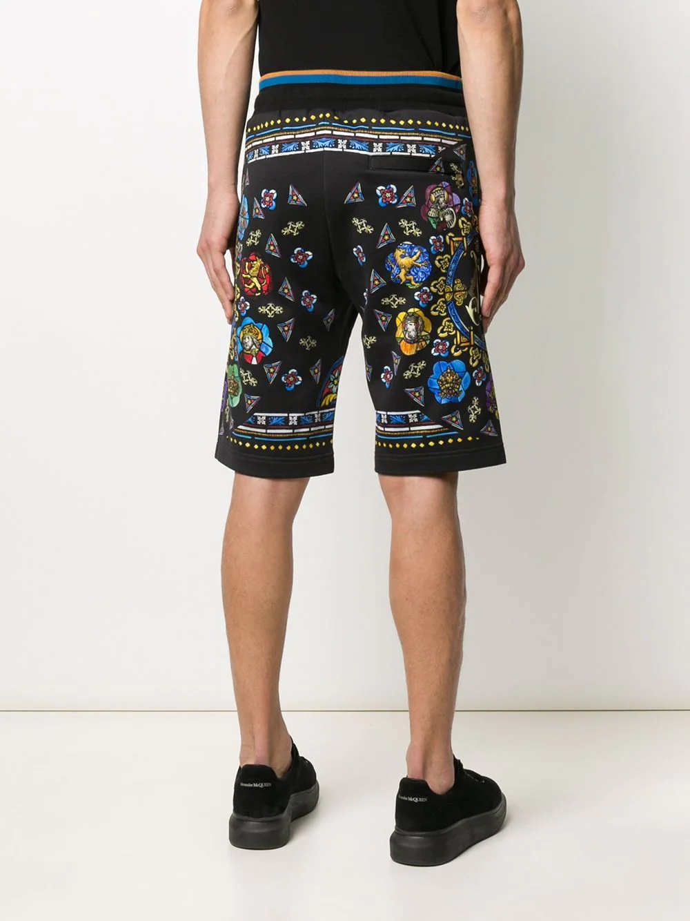 Charlemagne print track shorts - 4