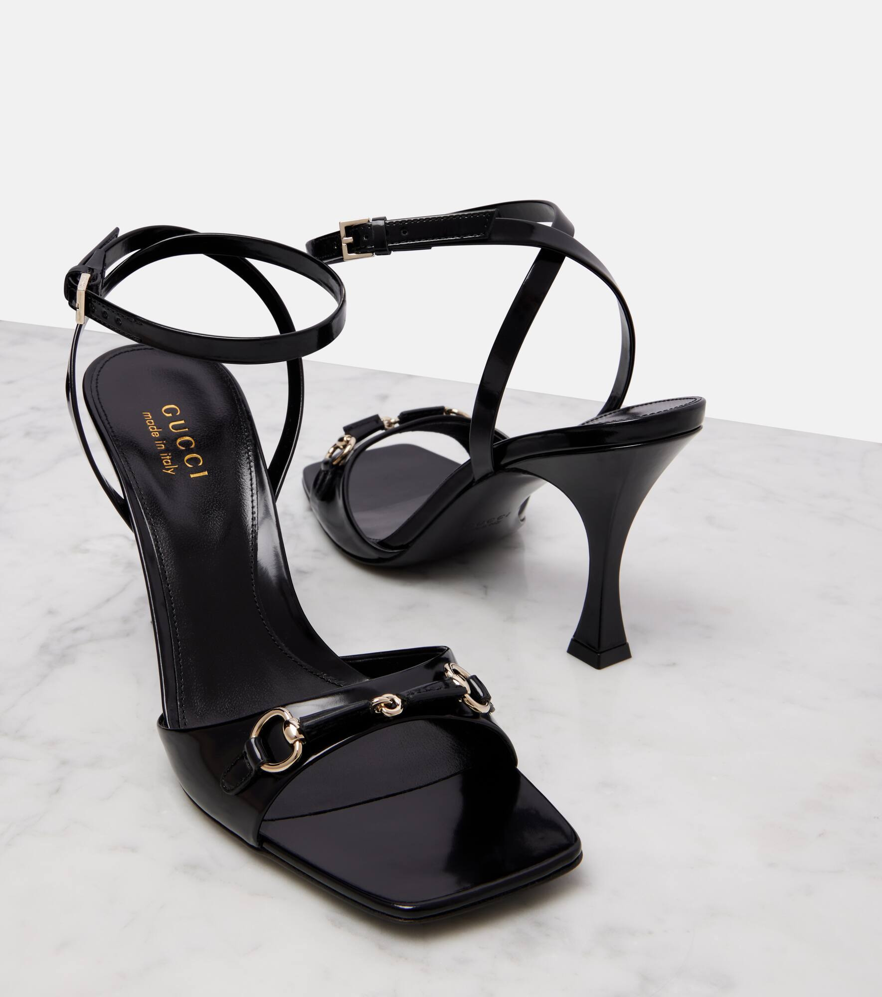 Selene Horsebit patent leather sandals - 5