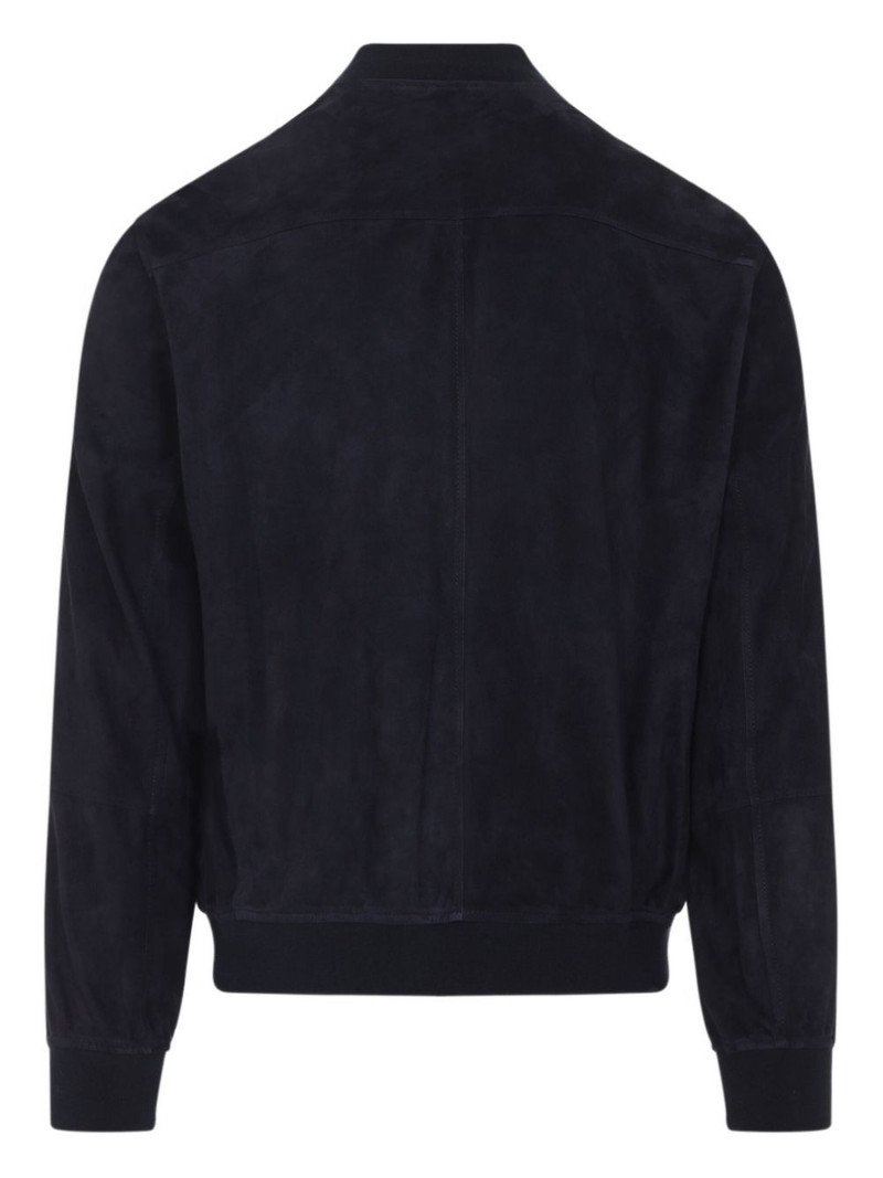 Brunello Cucinelli suede bomber jacket outlook