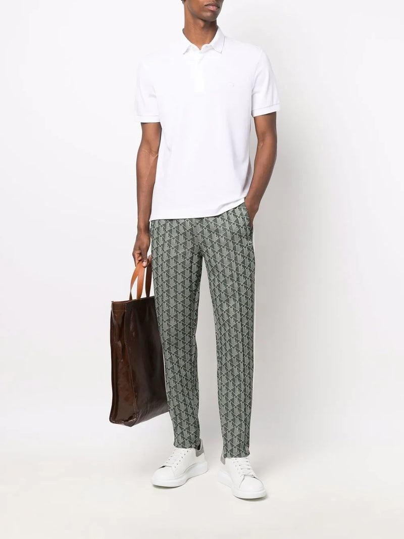 LACOSTE LACOSTE Smart Paris Stretch Cotton Piqué Polo Shirt White outlook