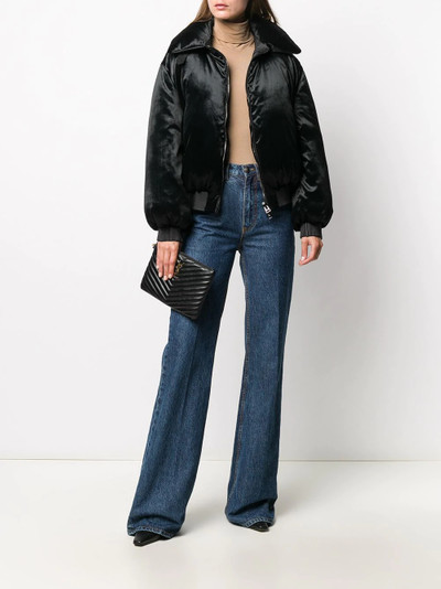 TOM FORD padded satin bomber jacket outlook