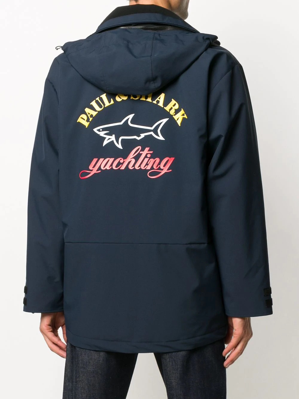 logo-print hooded windbreaker - 4