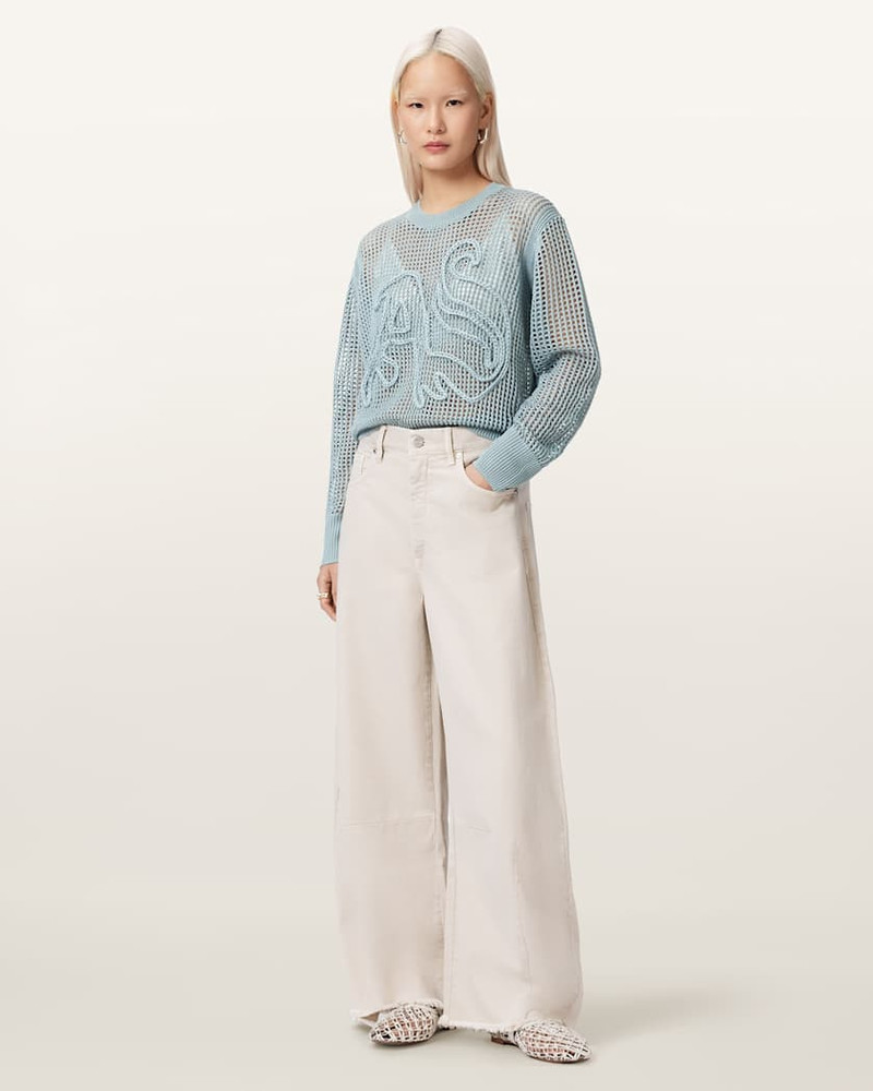 RAELYN RELAXED FIT OPEN STITCH SWEATER 3
