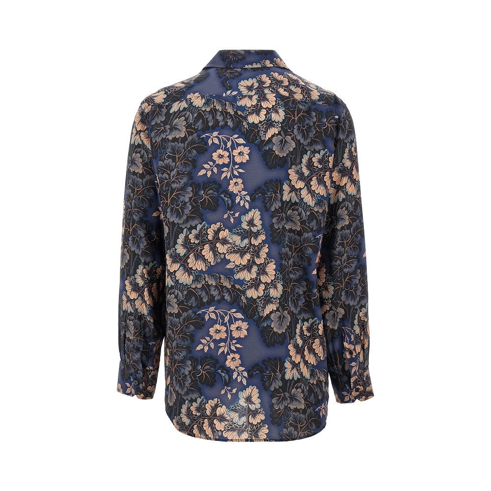 FLORAL SILK SHIRT - 3