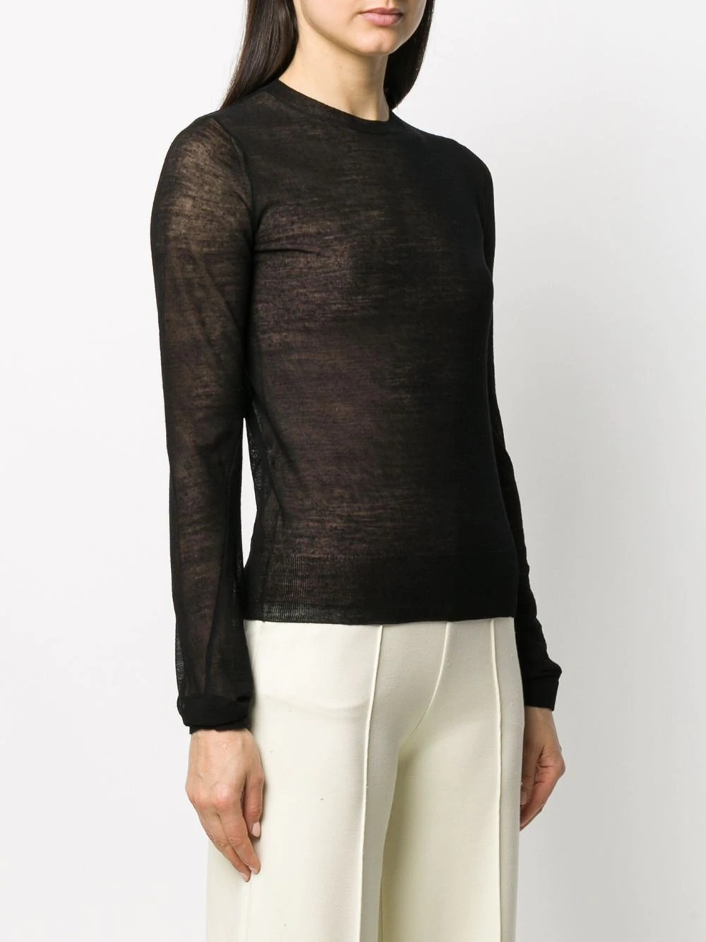 sheer knitted top - 3