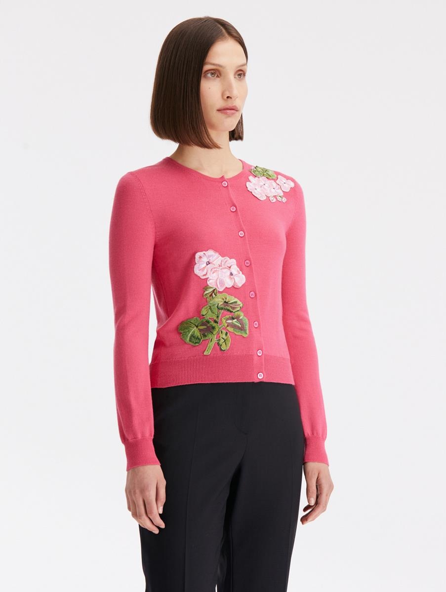 GERANIUM THREADWORK CARDIGAN - 4