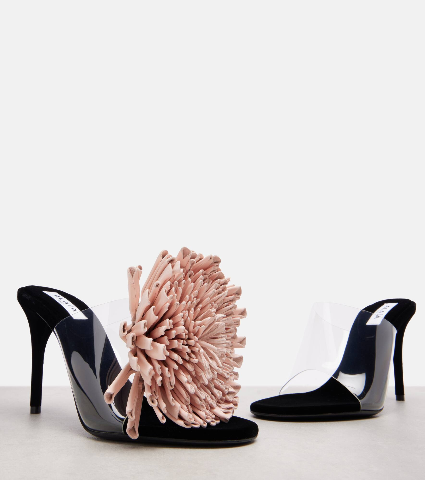 Asymmetric 90 leather sandals - 5