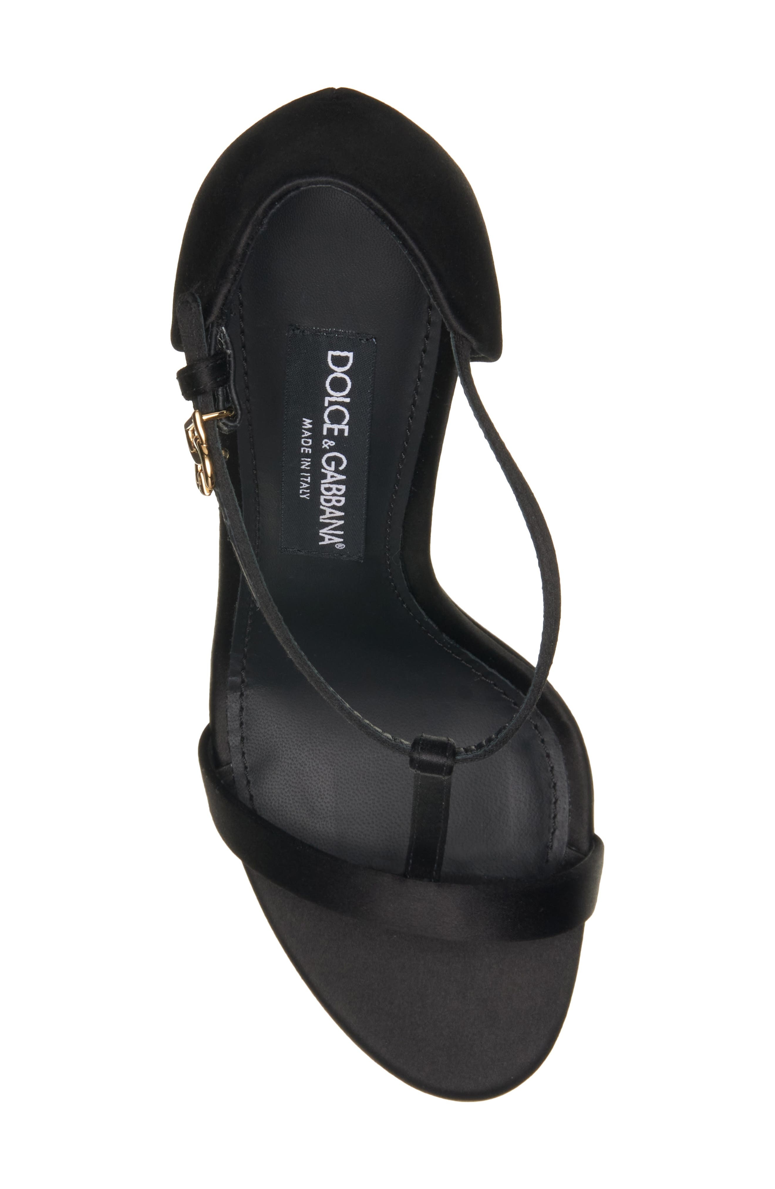 Dolce&Gabbana Keira T-Bar Sandal in 80999 Nero at Nordstrom - 5