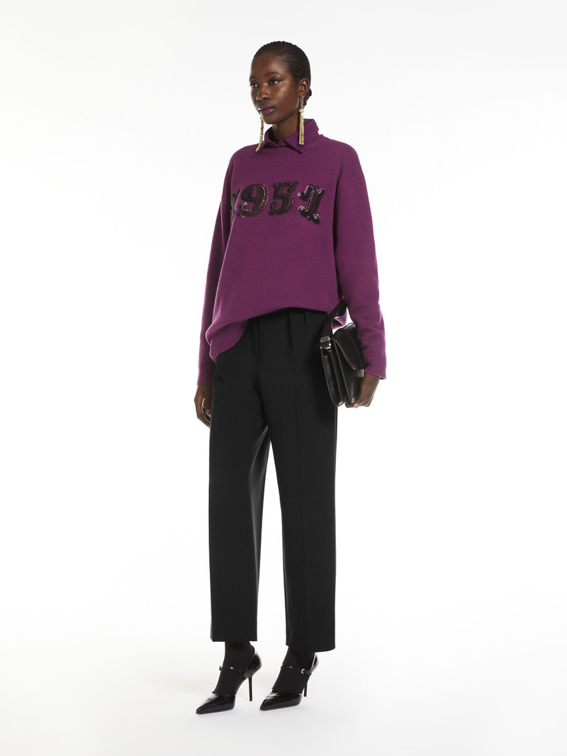 Max Mara PLATA Wool, cashmere and sequin pullover outlook