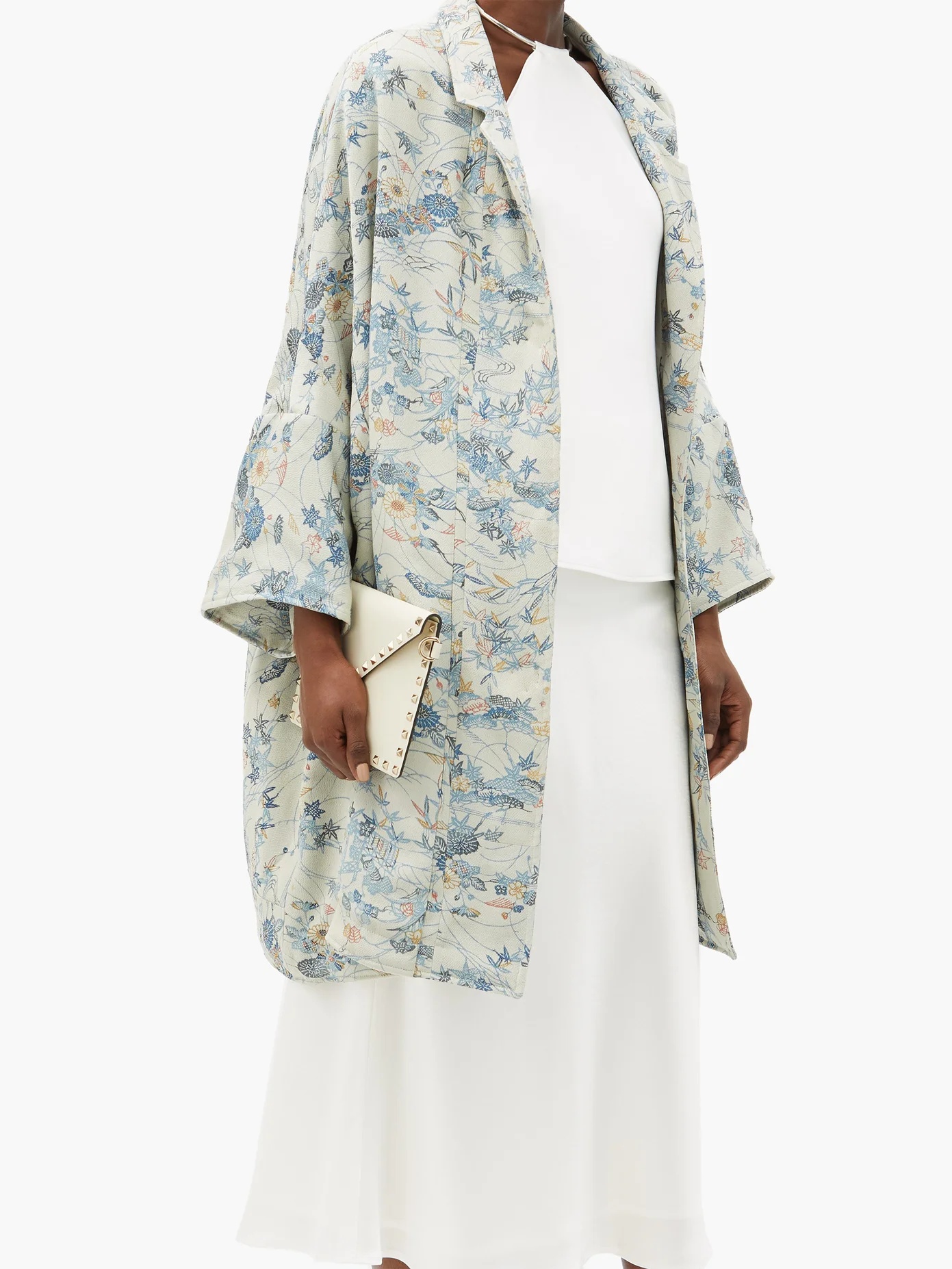 Jasemine 19th-century kimono-inspired silk coat - 5