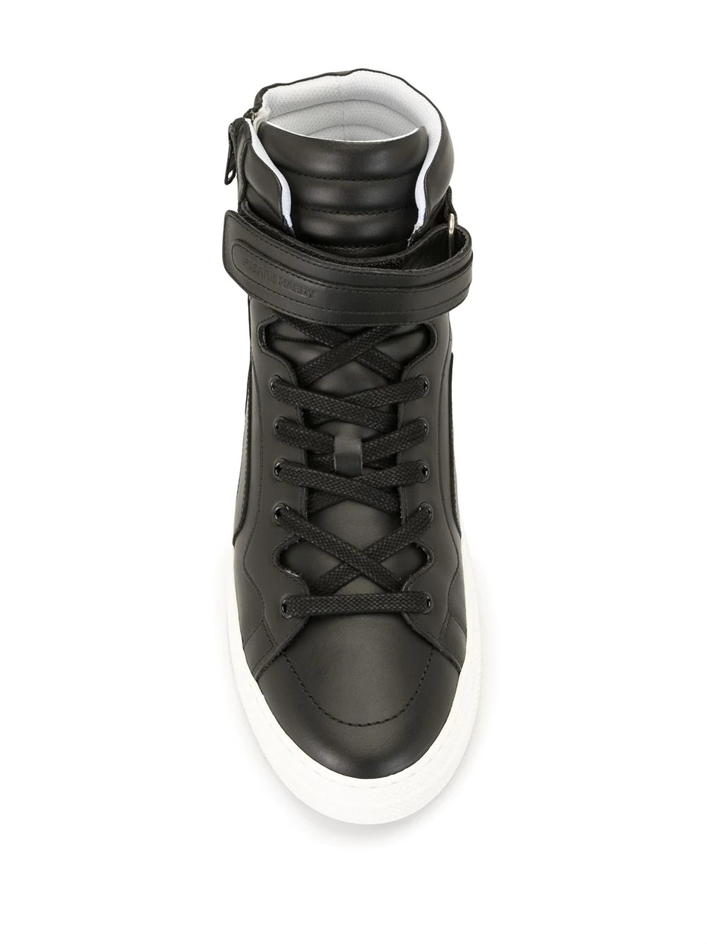 hi-top lace-up trainers - 4