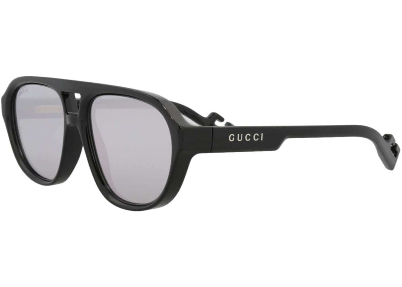 Gucci Aviator Sunglasses Black/Black/Silver (GG1239S-30013509-002) - 1